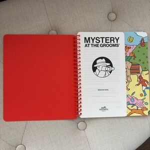 Hermes Red Spiral Coloring & Activity Notebook. NWT.